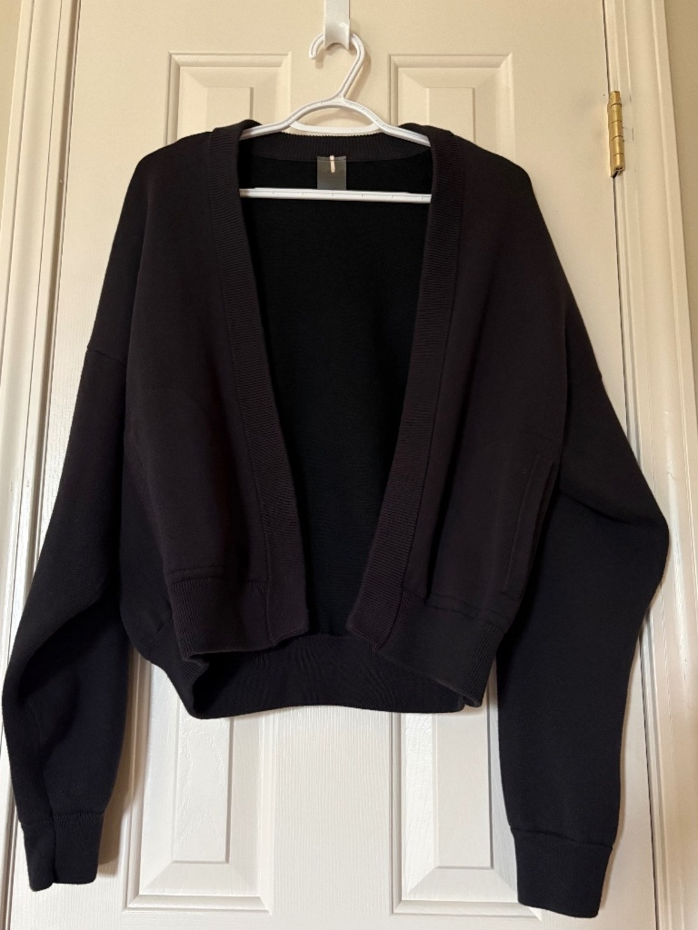 CALIA  by Carrie Underwood Size S/M Black Open Front Cardigan